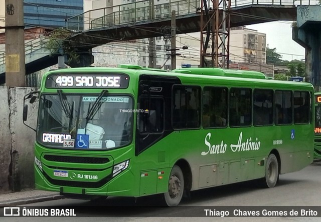 Transportes Santo Antônio RJ 161.146 na cidade de Duque de Caxias, Rio de Janeiro, Brasil, por Thiago  Chaves Gomes de Brito. ID da foto: 11970809.