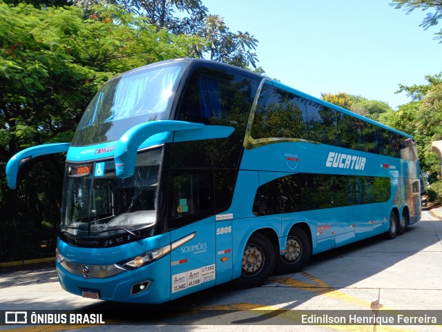 Eucatur - Empresa União Cascavel de Transportes e Turismo 5805 na cidade de São Paulo, São Paulo, Brasil, por Edinilson Henrique Ferreira. ID da foto: 11972256.