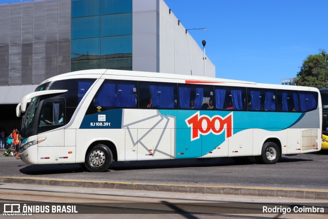 Auto Viação 1001 RJ 108.391 na cidade de Rio de Janeiro, Rio de Janeiro, Brasil, por Rodrigo Coimbra. ID da foto: 11973252.