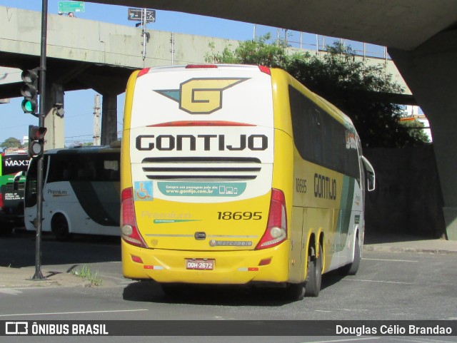 Empresa Gontijo de Transportes 18695 na cidade de Belo Horizonte, Minas Gerais, Brasil, por Douglas Célio Brandao. ID da foto: 11973375.