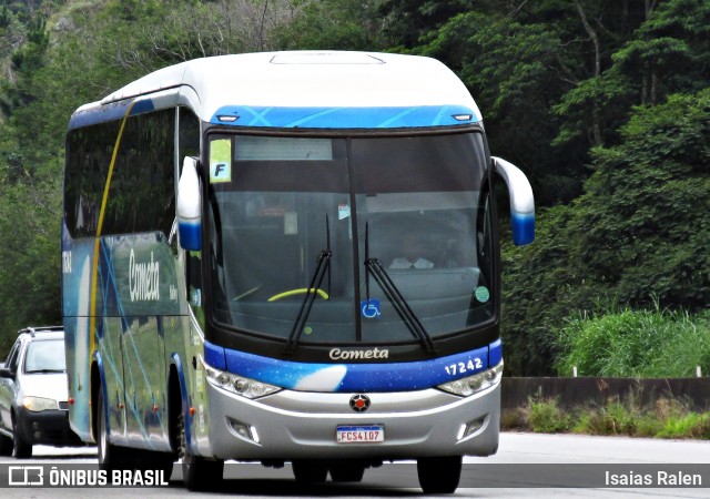 Viação Cometa 17242 na cidade de Juiz de Fora, Minas Gerais, Brasil, por Isaias Ralen. ID da foto: 11973732.