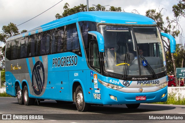 Auto Viação Progresso 6204 na cidade de Caruaru, Pernambuco, Brasil, por Manoel Mariano. ID da foto: 11973638.