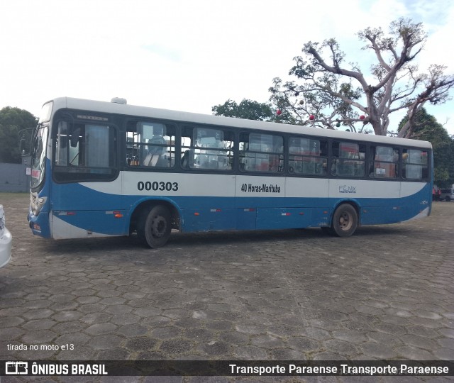 Empresa Fênix Transportes 000303 na cidade de Belém, Pará, Brasil, por Transporte Paraense Transporte Paraense. ID da foto: 11972783.
