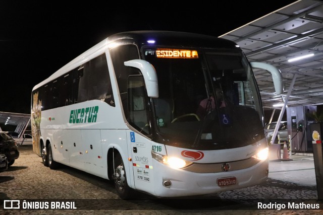 Eucatur - Empresa União Cascavel de Transportes e Turismo 4716 na cidade de Imbaú, Paraná, Brasil, por Rodrigo Matheus. ID da foto: 11972032.
