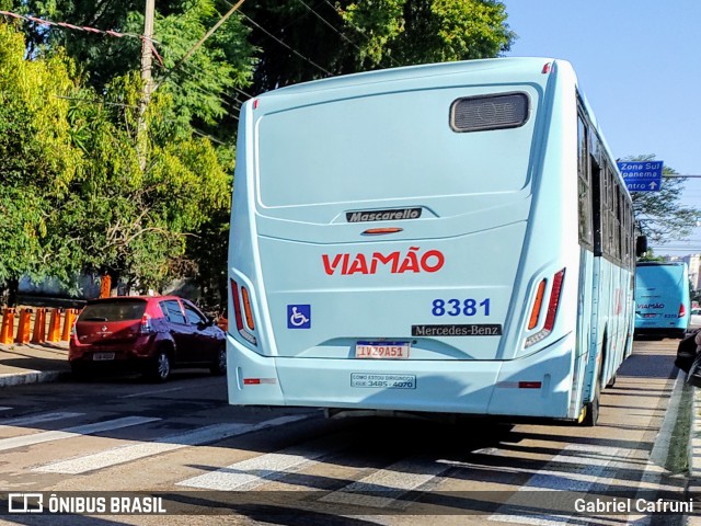 Empresa de Transporte Coletivo Viamão 8381 na cidade de Porto Alegre, Rio Grande do Sul, Brasil, por Gabriel Cafruni. ID da foto: 11973597.