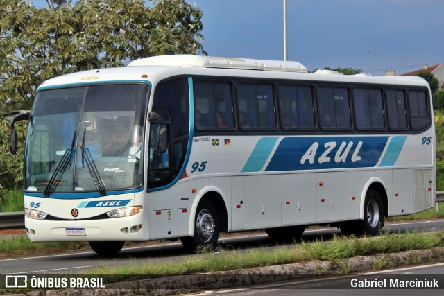 Expresso Azul 95 na cidade de Nova Santa Rita, Rio Grande do Sul, Brasil, por Gabriel Marciniuk. ID da foto: 11971643.