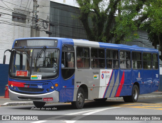 Trans Bus Transportes Coletivos 700 na cidade de São Caetano do Sul, São Paulo, Brasil, por Matheus dos Anjos Silva. ID da foto: 11973484.