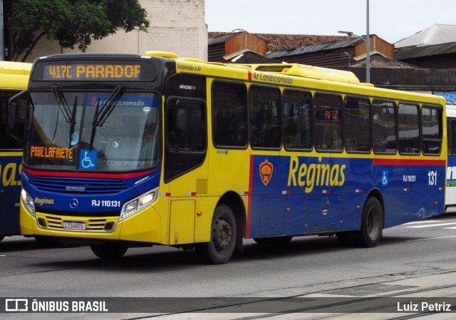 Auto Viação Reginas RJ 110.131 na cidade de Rio de Janeiro, Rio de Janeiro, Brasil, por Luiz Petriz. ID da foto: 11971569.