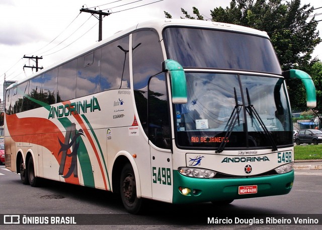 Empresa de Transportes Andorinha 5498 na cidade de São Paulo, São Paulo, Brasil, por Márcio Douglas Ribeiro Venino. ID da foto: 11973578.