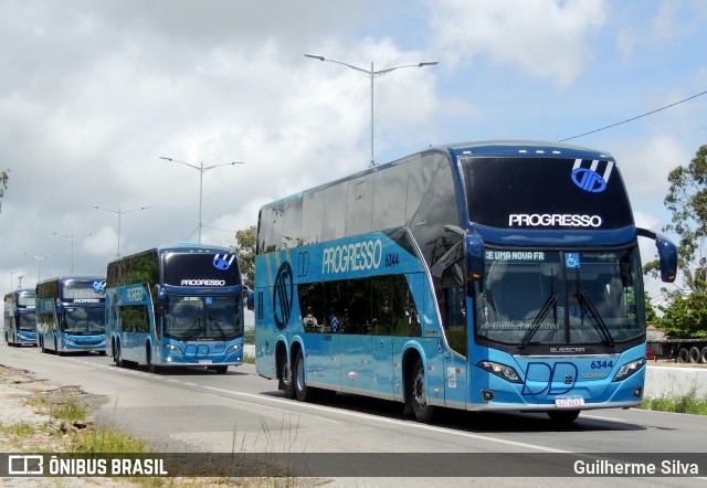 Auto Viação Progresso 6344 na cidade de Caruaru, Pernambuco, Brasil, por Guilherme Silva. ID da foto: 11971033.