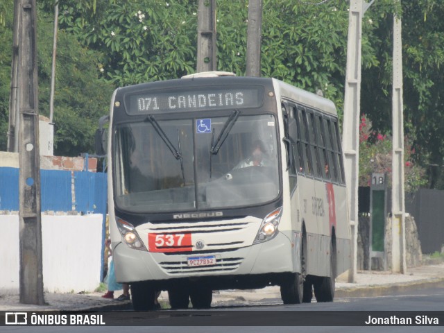 Borborema Imperial Transportes 537 na cidade de Recife, Pernambuco, Brasil, por Jonathan Silva. ID da foto: 11971363.