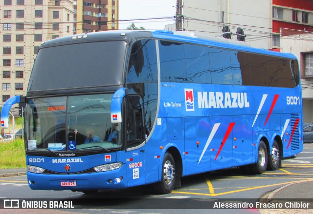 Marazul Turismo 9001 na cidade de Curitiba, Paraná, Brasil, por Alessandro Fracaro Chibior. ID da foto: 11971512.