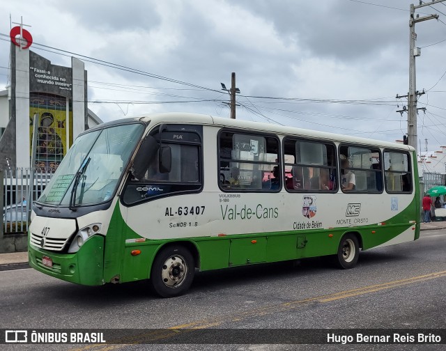 Auto Viação Monte Cristo AL-63407 na cidade de Belém, Pará, Brasil, por Hugo Bernar Reis Brito. ID da foto: 11975542.