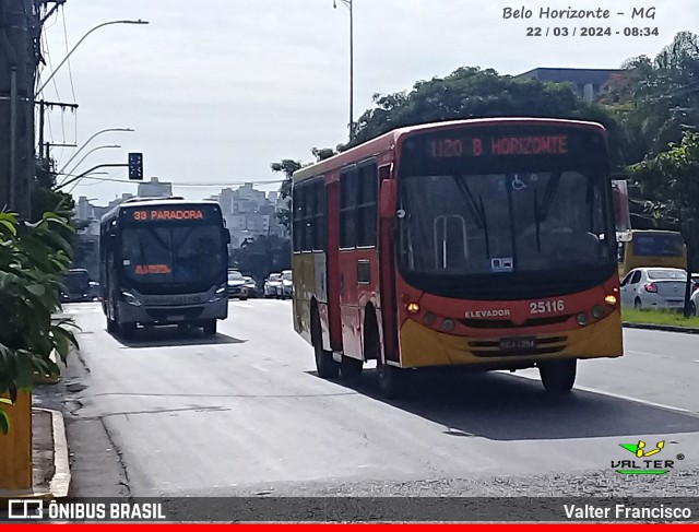 Autotrans > Turilessa 25116 na cidade de Belo Horizonte, Minas Gerais, Brasil, por Valter Francisco. ID da foto: 11973902.