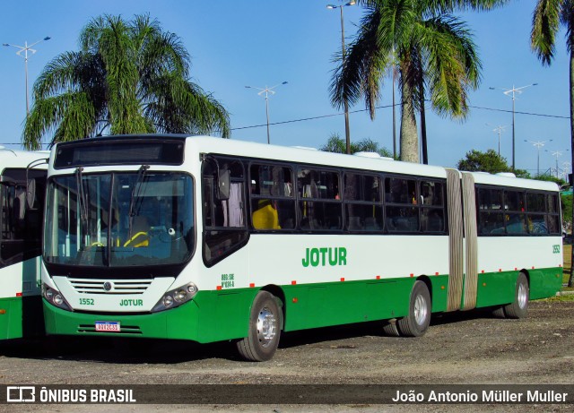 Jotur - Auto Ônibus e Turismo Josefense 1552 na cidade de Florianópolis, Santa Catarina, Brasil, por João Antonio Müller Muller. ID da foto: 11976185.