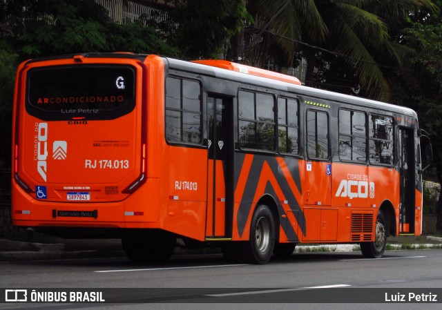 Viação Cidade do Aço RJ 174.013 na cidade de Volta Redonda, Rio de Janeiro, Brasil, por Luiz Petriz. ID da foto: 11976336.