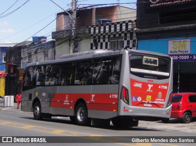 Pêssego Transportes 4 7750 na cidade de São Paulo, São Paulo, Brasil, por Gilberto Mendes dos Santos. ID da foto: 11973873.