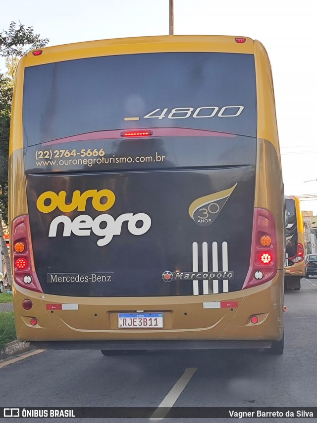 Ouro Negro Transportes e Turismo 4800 na cidade de Campos dos Goytacazes, Rio de Janeiro, Brasil, por Vagner Barreto da Silva. ID da foto: 11974200.