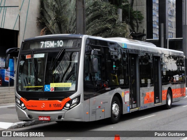 TRANSPPASS - Transporte de Passageiros 8 1580 na cidade de São Paulo, São Paulo, Brasil, por Paulo Gustavo. ID da foto: 11976368.
