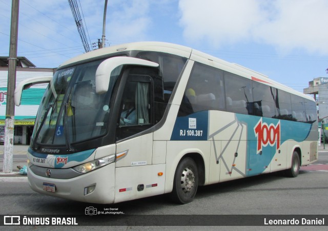 Auto Viação 1001 RJ 108.387 na cidade de Cabo Frio, Rio de Janeiro, Brasil, por Leonardo Daniel. ID da foto: 11976247.