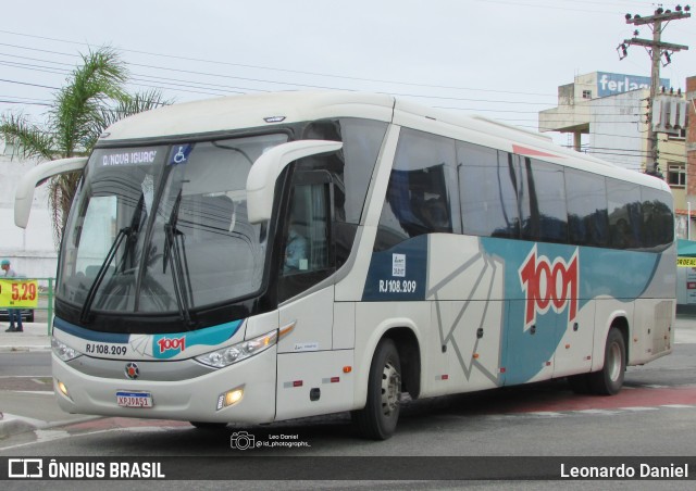 Auto Viação 1001 RJ 108.209 na cidade de Cabo Frio, Rio de Janeiro, Brasil, por Leonardo Daniel. ID da foto: 11976017.