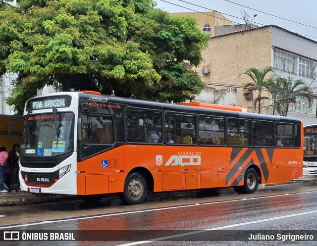 Viação Cidade do Aço RJ 174.016 na cidade de Volta Redonda, Rio de Janeiro, Brasil, por Juliano Sgrigneiro. ID da foto: 11975401.