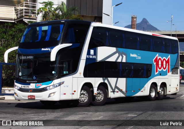 Auto Viação 1001 RJ 108.593 na cidade de Rio de Janeiro, Rio de Janeiro, Brasil, por Luiz Petriz. ID da foto: 11974611.