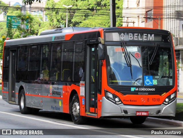 TRANSPPASS - Transporte de Passageiros 8 1310 na cidade de São Paulo, São Paulo, Brasil, por Paulo Gustavo. ID da foto: 11976390.