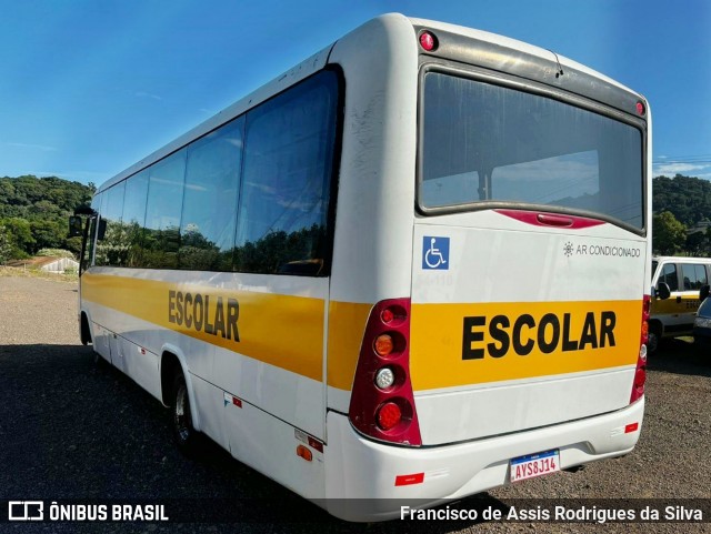 Ônibus Particulares 6137 na cidade de Cordilheira Alta, Santa Catarina, Brasil, por Francisco de Assis Rodrigues da Silva. ID da foto: 11974879.