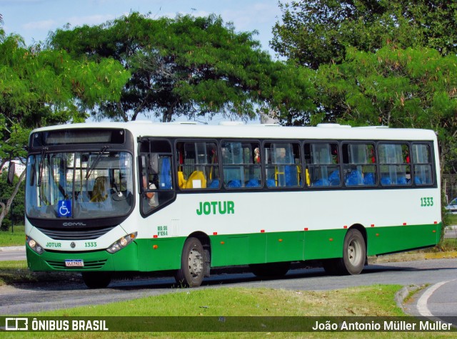 Jotur - Auto Ônibus e Turismo Josefense 1333 na cidade de Florianópolis, Santa Catarina, Brasil, por João Antonio Müller Muller. ID da foto: 11976189.