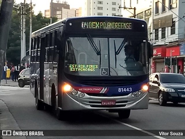 Next Mobilidade - ABC Sistema de Transporte 81.443 na cidade de Santo André, São Paulo, Brasil, por Vitor Souza. ID da foto: 11975357.