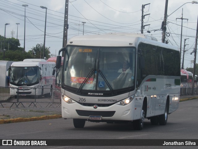 Borborema Imperial Transportes 206 na cidade de Olinda, Pernambuco, Brasil, por Jonathan Silva. ID da foto: 11974473.
