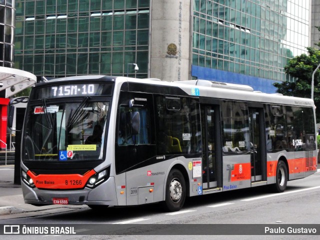 TRANSPPASS - Transporte de Passageiros 8 1266 na cidade de São Paulo, São Paulo, Brasil, por Paulo Gustavo. ID da foto: 11976361.