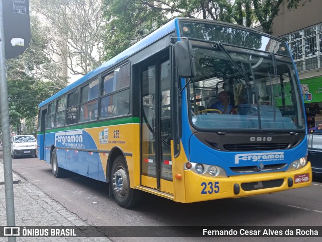 Fergramon Transportes 235 na cidade de Curitiba, Paraná, Brasil, por Fernando Cesar Alves da Rocha. ID da foto: 11974216.