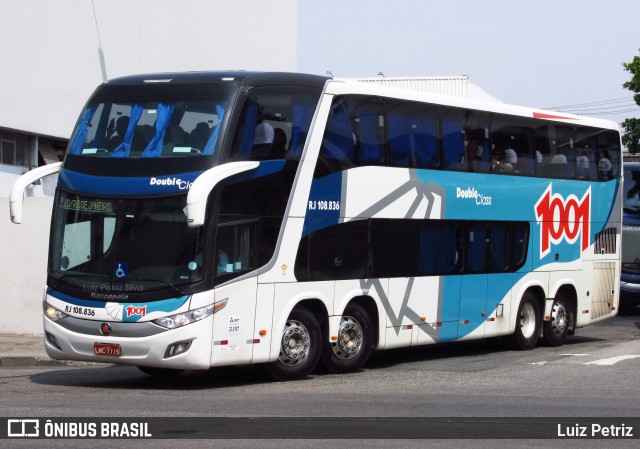 Auto Viação 1001 RJ 108.836 na cidade de Rio de Janeiro, Rio de Janeiro, Brasil, por Luiz Petriz. ID da foto: 11974605.