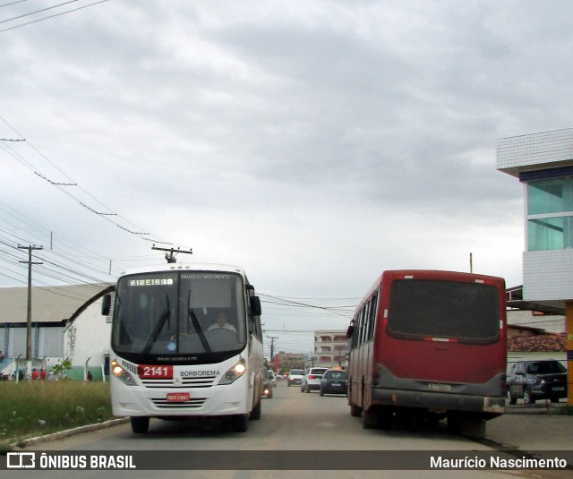 Borborema Imperial Transportes 2141 na cidade de Tamandaré, Pernambuco, Brasil, por Maurício Nascimento. ID da foto: 11974969.