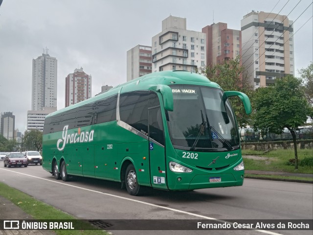 Viação Graciosa 2202 na cidade de Curitiba, Paraná, Brasil, por Fernando Cesar Alves da Rocha. ID da foto: 11974173.