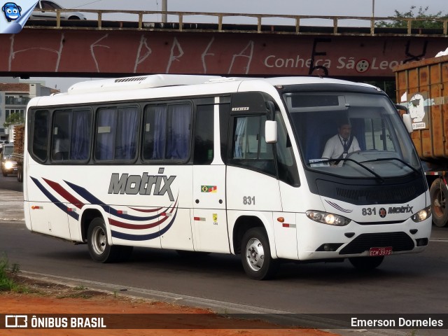 Motrix Transportes e Serviços 831 na cidade de São Leopoldo, Rio Grande do Sul, Brasil, por Emerson Dorneles. ID da foto: 11977572.