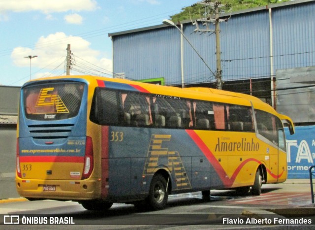Expresso Amarelinho 353 na cidade de Sorocaba, São Paulo, Brasil, por Flavio Alberto Fernandes. ID da foto: 11915018.