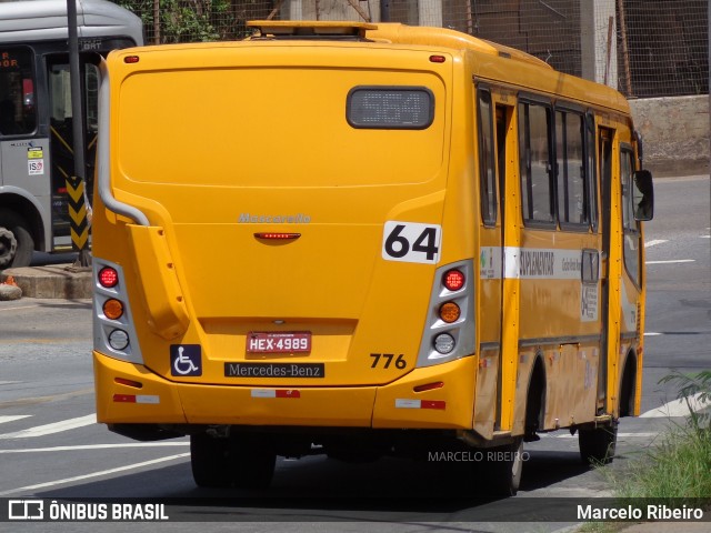 Transporte Suplementar de Belo Horizonte 776 na cidade de Belo Horizonte, Minas Gerais, Brasil, por Marcelo Ribeiro. ID da foto: 11915684.
