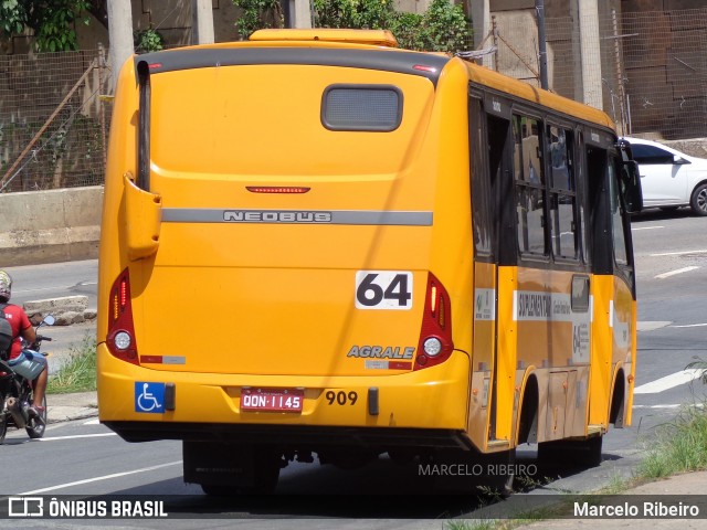 Transporte Suplementar de Belo Horizonte 909 na cidade de Belo Horizonte, Minas Gerais, Brasil, por Marcelo Ribeiro. ID da foto: 11915703.