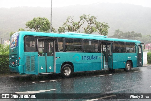 Insular Transportes Coletivos 5341 na cidade de Florianópolis, Santa Catarina, Brasil, por Windy Silva. ID da foto: 11915470.