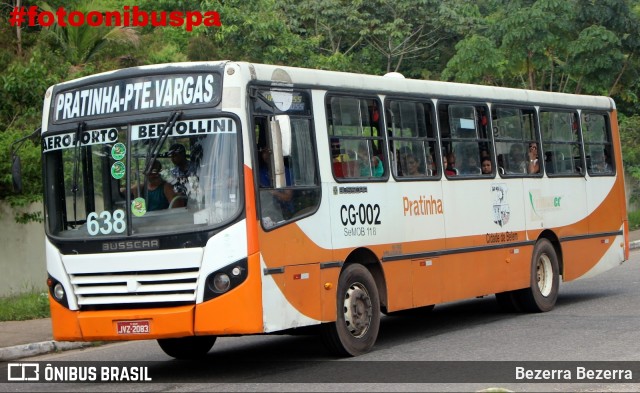 Transcol CG-002 na cidade de Belém, Pará, Brasil, por Bezerra Bezerra. ID da foto: 11915644.