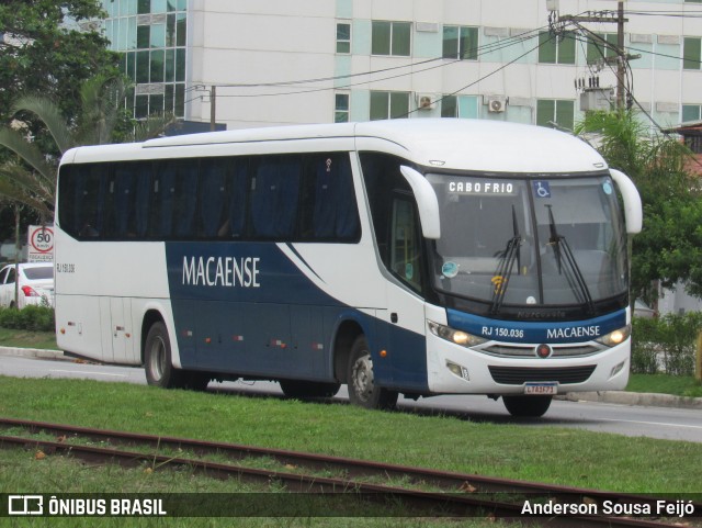 Rápido Macaense RJ 150.036 na cidade de Macaé, Rio de Janeiro, Brasil, por Anderson Sousa Feijó. ID da foto: 11915114.