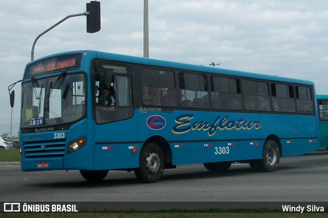 Emflotur - Empresa Florianópolis de Transportes Coletivos 3303 na cidade de Florianópolis, Santa Catarina, Brasil, por Windy Silva. ID da foto: 11915395.