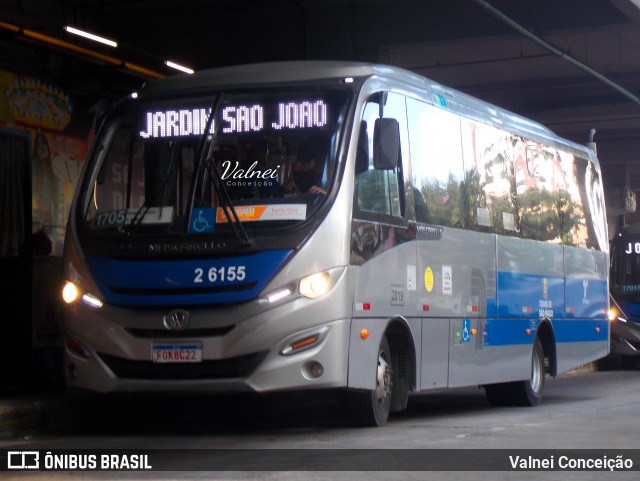 Transcooper > Norte Buss 2 6155 na cidade de São Paulo, São Paulo, Brasil, por Valnei Conceição. ID da foto: 11914938.