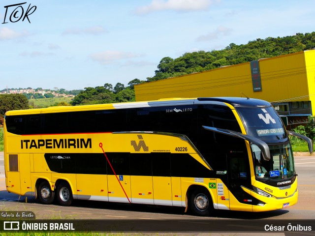 Viação Nova Itapemirim 40226 na cidade de Sabará, Minas Gerais, Brasil, por César Ônibus. ID da foto: 11914754.
