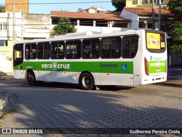 Viação Vera Cruz RJ 205.017 na cidade de Rio de Janeiro, Rio de Janeiro, Brasil, por Guilherme Pereira Costa. ID da foto: 11916740.