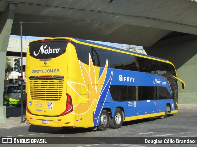 Nobre Transporte Turismo 2304 na cidade de Belo Horizonte, Minas Gerais, Brasil, por Douglas Célio Brandao. ID da foto: 11920317.