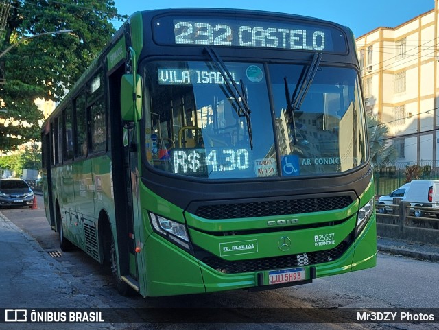 Rodoviária Âncora Matias B25537 na cidade de Rio de Janeiro, Rio de Janeiro, Brasil, por Mr3DZY Photos. ID da foto: 11919542.